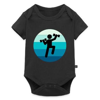 Water Aqua aerobics Aquatic fitness Swimming Pool - Baby Premium short-sleeve bodysuit - black - Front