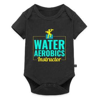 Water Aerobics Instructor Aquatic fitness Trainer - Baby Premium short-sleeve bodysuit - black - Front