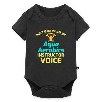 Water aerobics Aquatic fitness Aqua Exercise - Baby Premium short-sleeve bodysuit - black - Front
