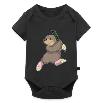 Mole Field Hockey Field Hockey Stick - Baby Premium short-sleeve bodysuit - black - Front