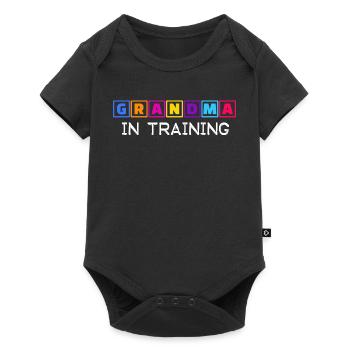 Oma Humorvoll Ruhestan Statement Großmutter - Baby Premium Kurzarmbody - Schwarz - Vorne