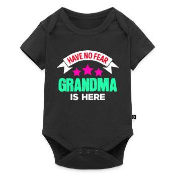 Déclaration de grand-mère grand-mère retraitée préférée - Body à manches courtes Premium Bébé - noir - Devant