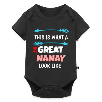 Philippines Filipino Nanay Nana Grandma I Gift - Baby Premium short-sleeve bodysuit - black - Front