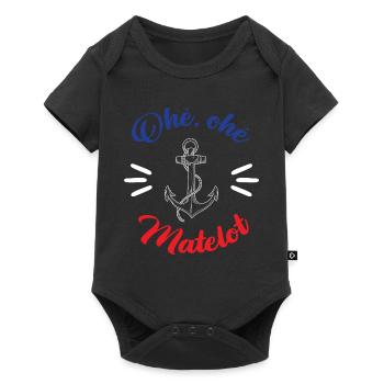Ohé Ohé Matelot - Body à manches courtes Premium Bébé - noir - Devant