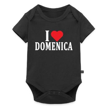 t-shirt J’adore l’idée cadeau t-shirt du dimanche - Body à manches courtes Premium Bébé - noir - Devant