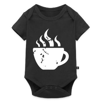 coffee coffee mug retro vintage café icon icon - Baby Premium short-sleeve bodysuit - black - Front