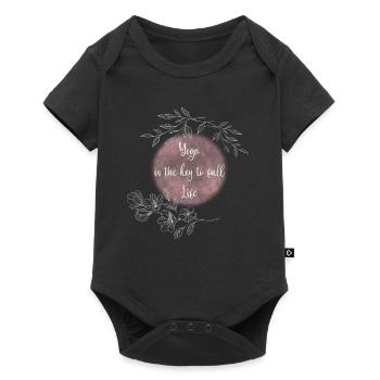 Yoga Keys to a Fulfilled Life - Baby Premium short-sleeve bodysuit - black - Front