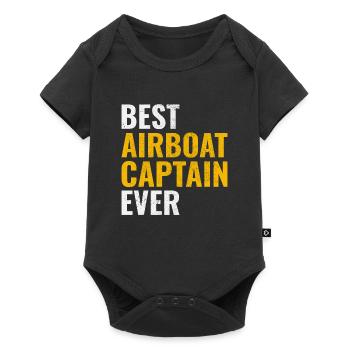 Airboat Fanboat Airboating Swamp boat Captain - Baby Premium short-sleeve bodysuit - black - Front