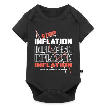 Stop Inflation - Baby Premium short-sleeve bodysuit - black - Front