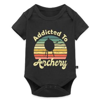 Tir à l’arc Archer Archer Archer - Body à manches courtes Premium Bébé - noir - Devant