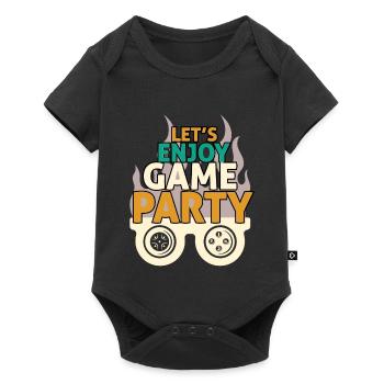 Design Party Game and Fun - Baby Premium short-sleeve bodysuit - black - Front