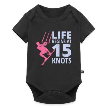 Kitesurf Kiteboard Kiteboarder Kitesurf - Body à manches courtes Premium Bébé - noir - Devant