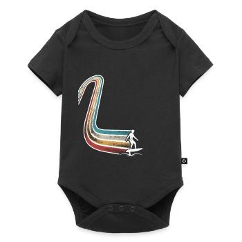 Hydrofoil Surfing Surf Surfer Hydrofoil Surfen - Baby Premium short-sleeve bodysuit - black - Front