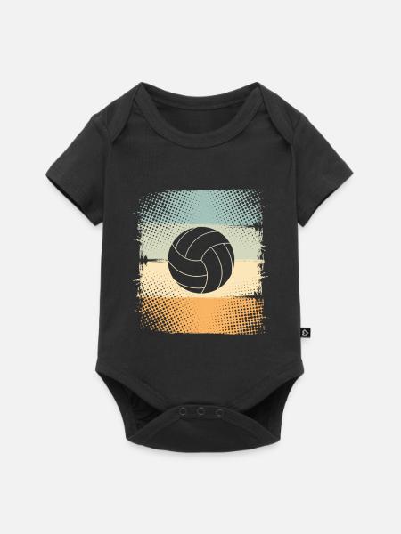 Volleyball - Baby Premium Kurzarmbody - Schwarz