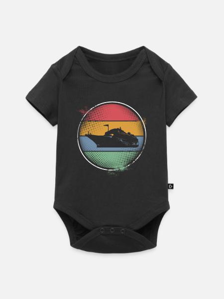 Kreuzfahrtschiff Kreuzfahrt - Baby Premium Kurzarmbody - Schwarz