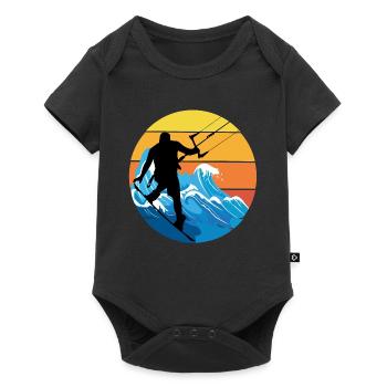 Kitesurf Kitesurf Kitesurf Vintage Rétro - Body à manches courtes Premium Bébé - noir - Devant
