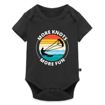Kitesurfing Kitesurf Kiteboarding Kiteboarder - Body à manches courtes Premium Bébé - noir - Devant