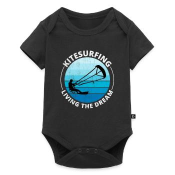Kitesurfing Kitesurf Kiteboarding Kiteboarder - Body à manches courtes Premium Bébé - noir - Devant
