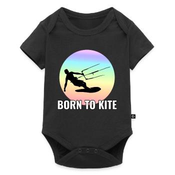 Kitesurfing Kitesurf Kiteboarding Kiteboarder - Baby Premium short-sleeve bodysuit - black - Front