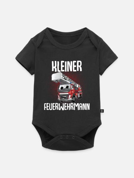 Kleiner Feuerwehrmann - Baby Premium Kurzarmbody - Schwarz