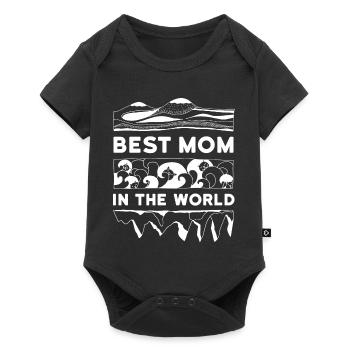 Best Mom in the world! Mom - Baby Premium short-sleeve bodysuit - black - Front