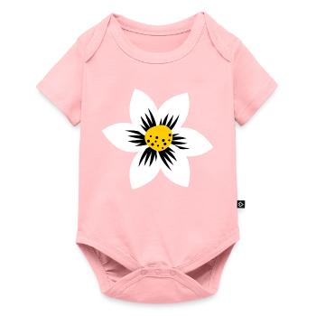 Flower Power - Baby Premium Kurzarmbody - Rosa - Vorne