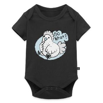 so what ? - Baby Premium Kurzarmbody - Schwarz - Vorne