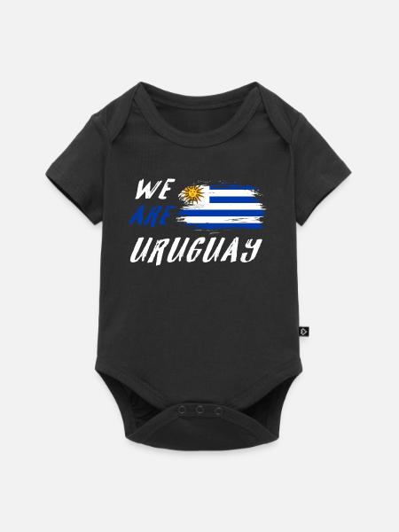Wir sind Uruguay - Baby Premium Kurzarmbody - Schwarz