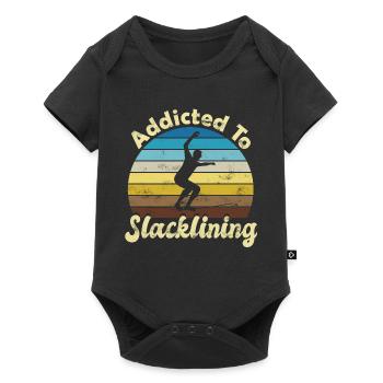 Slackline Slacken Slacklining - Body à manches courtes Premium Bébé - noir - Devant