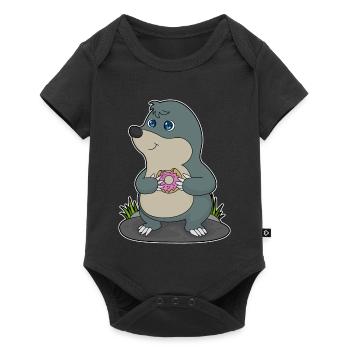 Mole Donut - Baby Premium short-sleeve bodysuit - black - Front