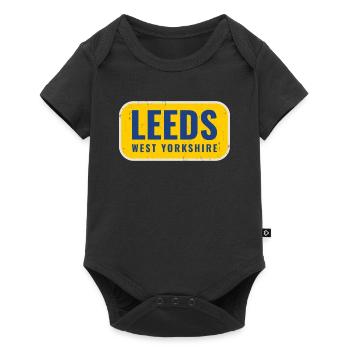 Leeds West Yorkshire Badge - Baby Premium short-sleeve bodysuit - black - Front