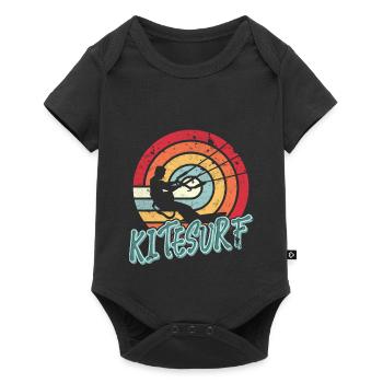 Kitesurfen Kitesurf Kitesurfer Kiteboard - Body à manches courtes Premium Bébé - noir - Devant