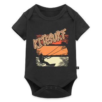 Kitesurfen Kitesurf Kitesurfer Kiteboard - Body à manches courtes Premium Bébé - noir - Devant