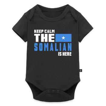 Keep calm Somalia flag design - Baby Premium short-sleeve bodysuit - black - Front