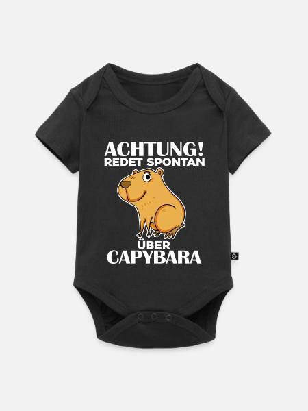 Capybara - Baby Premium Kurzarmbody - Schwarz