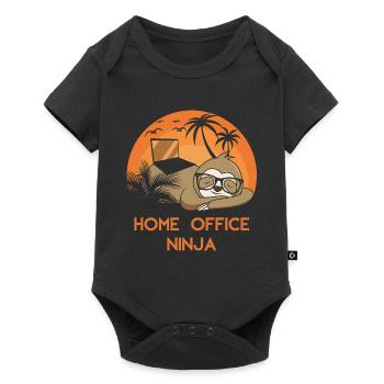 Home Office Ninja - Baby Premium short-sleeve bodysuit - black - Front