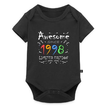 1998 - Born 1998 - Fantastic since 1998 - Baby Premium short-sleeve bodysuit - black - Front