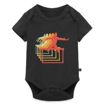 Hurdles Hurdling Hurdler Running Runner Athletes - Baby Premium short-sleeve bodysuit - black - Front