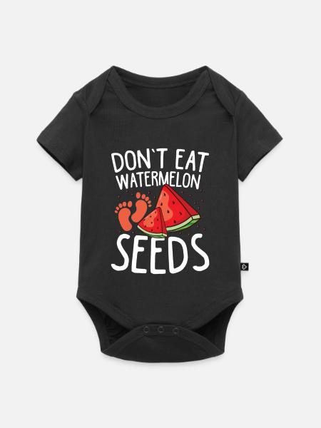 don t eat watermelon seeds - Baby Premium Kurzarmbody - Schwarz