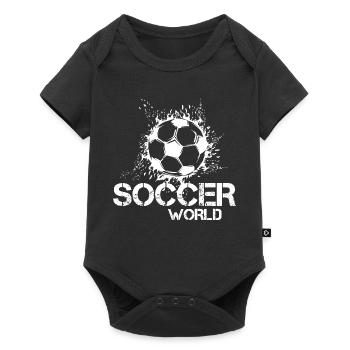 Soccer Soccer Symbol Ball Blast Illustration - Body à manches courtes Premium Bébé - noir - Devant