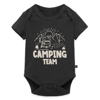 Camping Team Camper Campen - Baby Premium short-sleeve bodysuit - black - Front