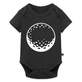 Golf Ball Golfer Cup Symbol Club - Baby Premium Kurzarmbody - Schwarz - Vorne