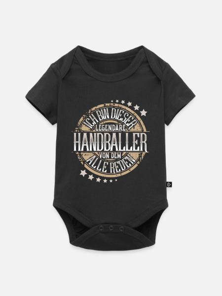 Handballer Handball - Baby Premium Kurzarmbody - Schwarz
