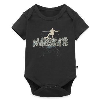 Wakeskate Wakeskating Wakeskater Wakeboard - Body à manches courtes Premium Bébé - noir - Devant