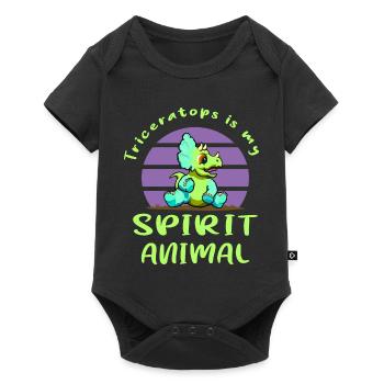 Triceratops - Baby Premium short-sleeve bodysuit - black - Front