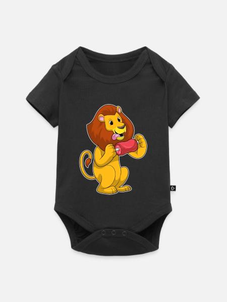 Löwe Fleisch - Baby Premium Kurzarmbody - Schwarz
