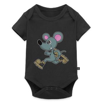 Mouse Jogger Jogging Sport - Body à manches courtes Premium Bébé - noir - Devant