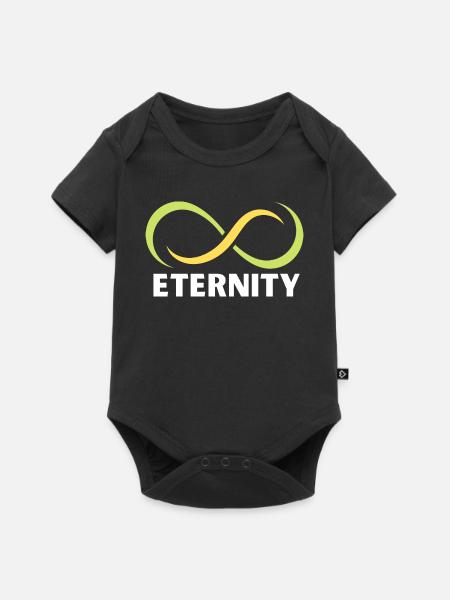 Ewigkeits-Infinity-Band-Emblem - Baby Premium Kurzarmbody - Schwarz