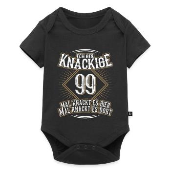99. Geburtstag Lustig Geschenk - Baby Premium Kurzarmbody - Schwarz - Vorne