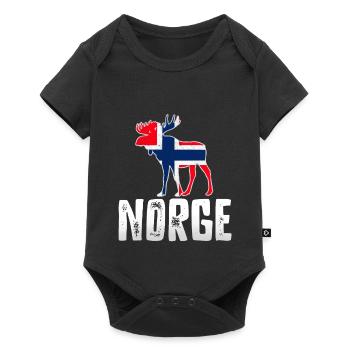 Norway - Baby Premium short-sleeve bodysuit - black - Front